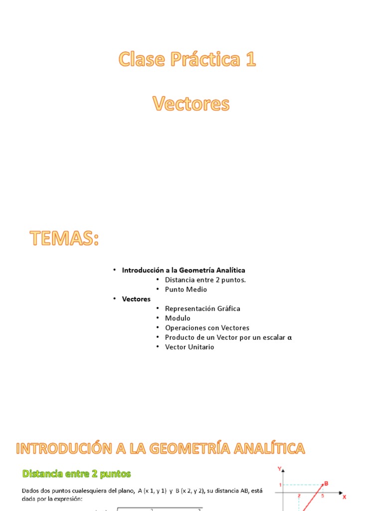 Practica Vectores | PDF | Vector Euclidiano | Geometría