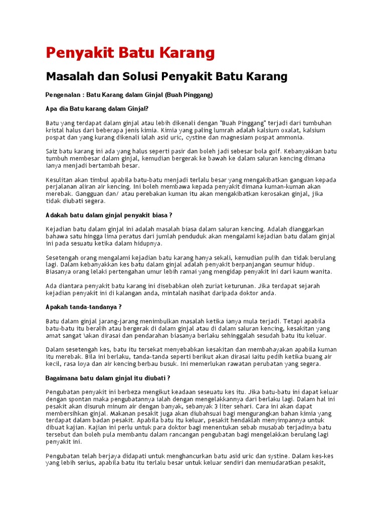 Penyakit Batu Karang Pdf