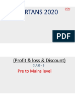 Spartans 2020: (Profit & Loss & Discount)