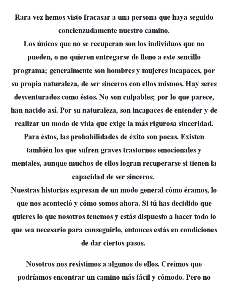 5to Capitulo PDF alcoholicos anonimos Bautismo