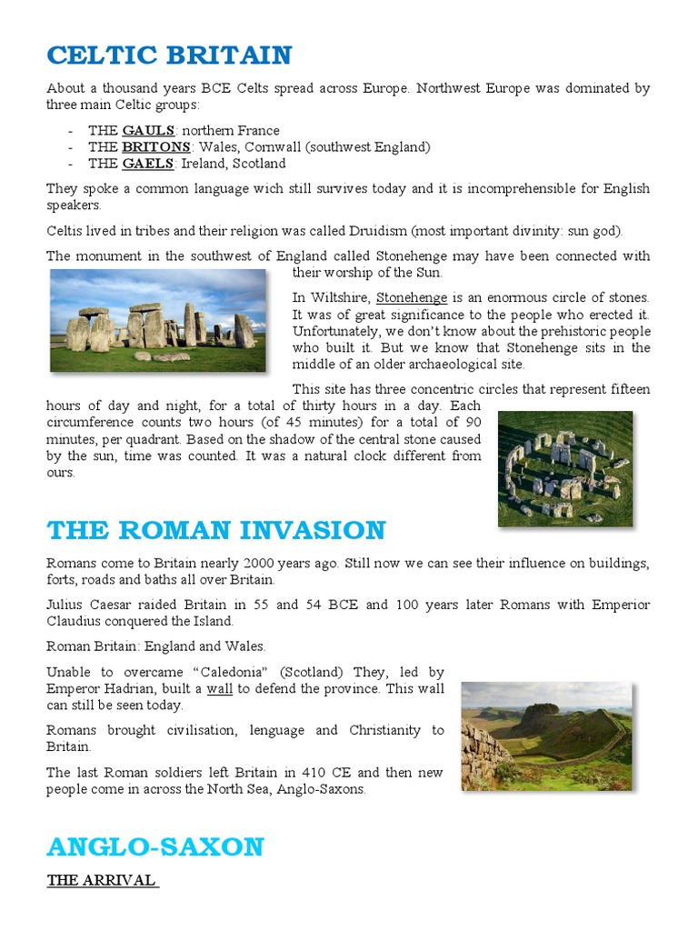 Celts and Romans | PDF | Anglo Saxons | Celts