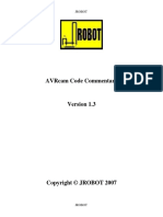 Avrcam Code Commentary: Jrobot