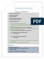 007 ProfilesService Implementation