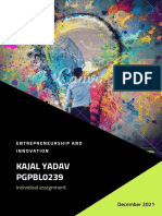 Kajal Yadav PGPBL0239: Individual Assignment