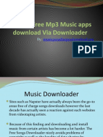 The Top Free Mp3 Music Apps Download Via Downloader