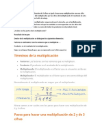 Aprender A Multiplicar