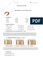 Test Evaluare Inmultirea 0 100