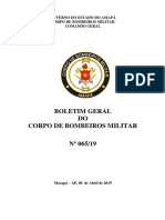Corpo de Bombeiros do Amapá publica Boletim Geral no 065