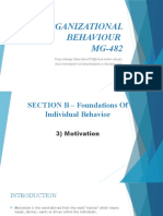 Organizational Behaviour MG-482: Faiza Jehangir (Khan - Faiza1993@cloud - Neduet.edu - PK)