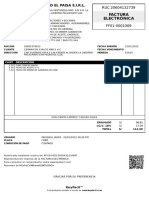 Factura Electrónica: Ca Nt. Descripción P. Unit. Tota L