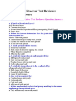 Work Permit Receiver Test Reviewer Question Answers