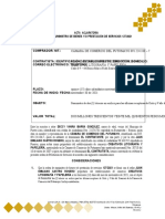 Acta aclaratoria orden suministro letreros acrílico Cámara Comercio Putumayo