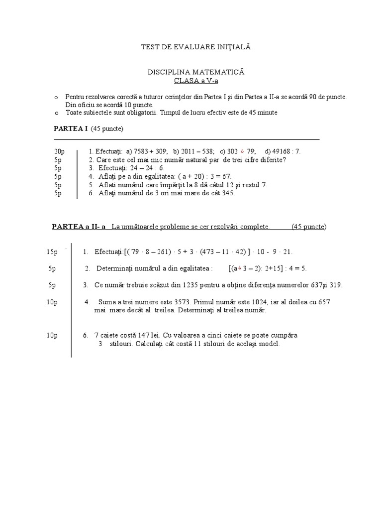 2 Test Initial 5 | PDF