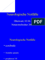 Neurologische Notfälle: Oberwart, 02.06. Notarztrefresher 2007