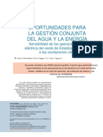 Oportunidades para La Gestión Conjunta Del Agua Y La Energía