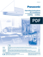 Panasonic Operating Instructions Air Conditioner