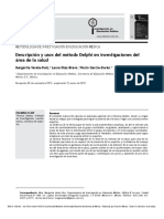 DESCRIPCIÓN Y USOS DEL METODO DELPHI EN INVESTIGACIONES DEL ÁREA DE LA SALUD