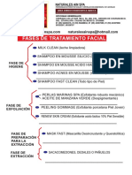 Fases Color de Tratamiento Con Todos Productos Faciales 2018 Final Empresa