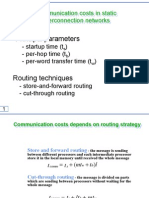 Principal Parameters: Communication Costs in Static Interconnection Networks