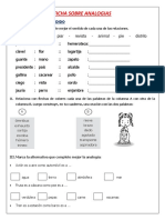 Ficha Sobre Analogias