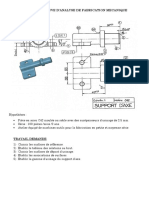 BTS Blanc 2022 Epreuve D'analyse de Fabrication Mecanique