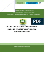 2021-2 - RN030601 Ecologia Funcional para La Conservacion de La Biodiversidad