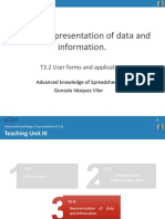 Unit III: Representation of Data and Information.: T3.2 User Forms and Applications