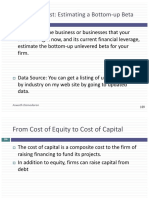 Application Test: Estimating A Bottom-Up Beta: Aswath Damodaran