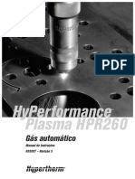 Hyperformance Plasma Hpr260: Gás Automático