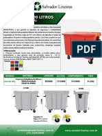 Ficha Tecnica 700 Litros Sem Pedal