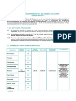 Residência Multiprofissional em Atenção Ao Câncer Edital Nº 002/2017