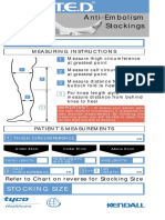 Measure thigh and calf for compression stockings