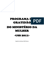 Programa de Gratidão Do Ministério Da Mulher - 2011-: Sugestão Enviada Por Edit Fonseca