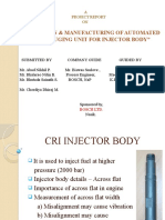 Design & Manufacturing of Automated Gauging Unit For Injector Body