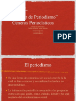 Periodismo-Generos - TALLER DE PERIODISMO