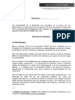 Moción de censura contra el ministro de Salud, Hernán Condori
