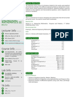 Engineering Mathematics Iii: Lecturer Info