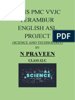 Skns PMC VVJC Perambur English Asl Project: N Praveen