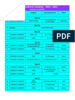 IAGES Academic Schedule 2021