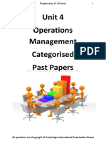 Unit 4 Operations Management Categorised Past Papers: WWW - Igcsebusiness.co - Uk