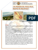 Análisis de Erosión en El Municipio de Mecapaca