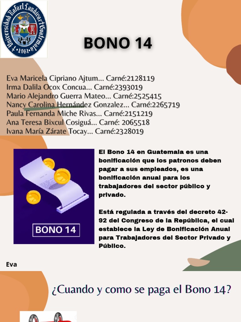 Guía del Bono 14 en Guatemala | PDF | Salario | Bancos