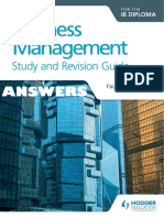 Business Management - ANSWERS - Study and Revision Guide - Paul Hoang - Hodder 2016