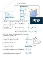 3.1 - Lines and Angles: For #1 - 3, Use The Figure Below To Identify Each of The Following