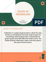 Issues in Federalism