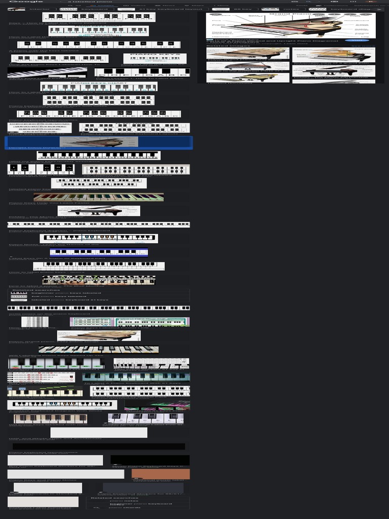 Interior Keyboard 61 Key Keyboard Layout 88 Key Notes Keyboard Diagram ...