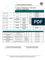 Horários Engenharia Computação 2022.1