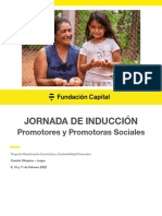 AGENDA Jornada de Inducción Promotores - Promotoras Sociales - FundaK - 2022