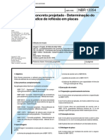 NBR 13354 (Abr 1995) - Concreto Projetado - Determinação Do Índice de Reflexão em Placas