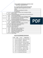 Academic Calender - Odd Sem - 2021-2024